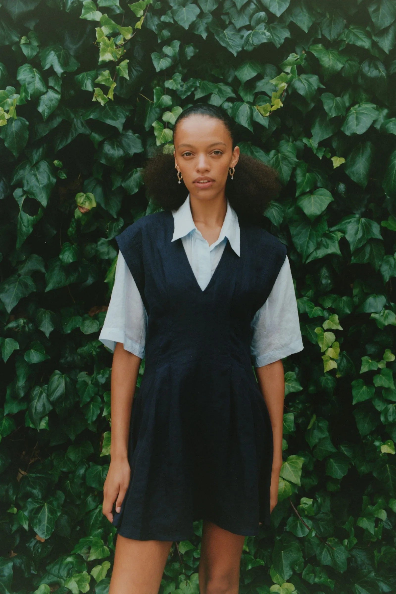 Anica Linen Mini Dress sold by Rowie the Label