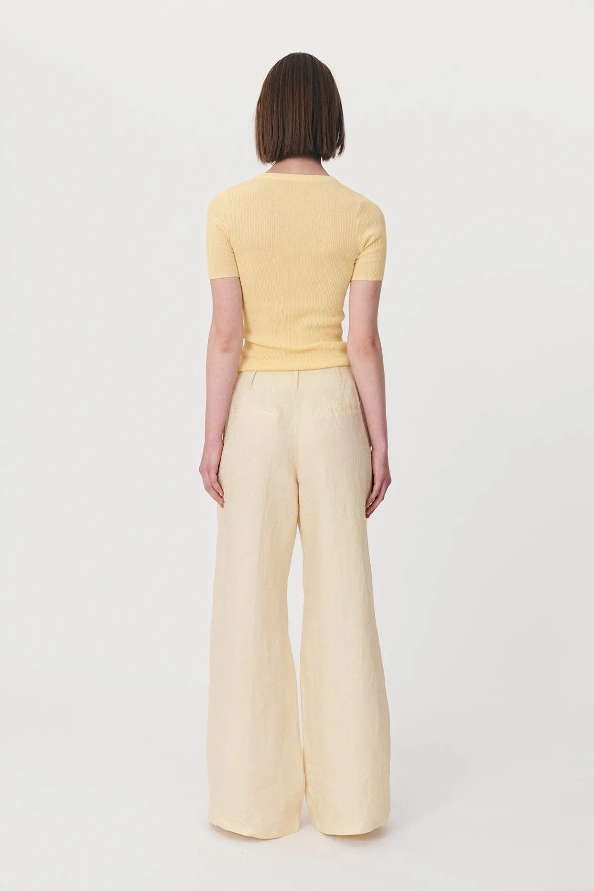 Carlotta Linen Wide Pants sold by Rowie the Label product image thumbnail 4