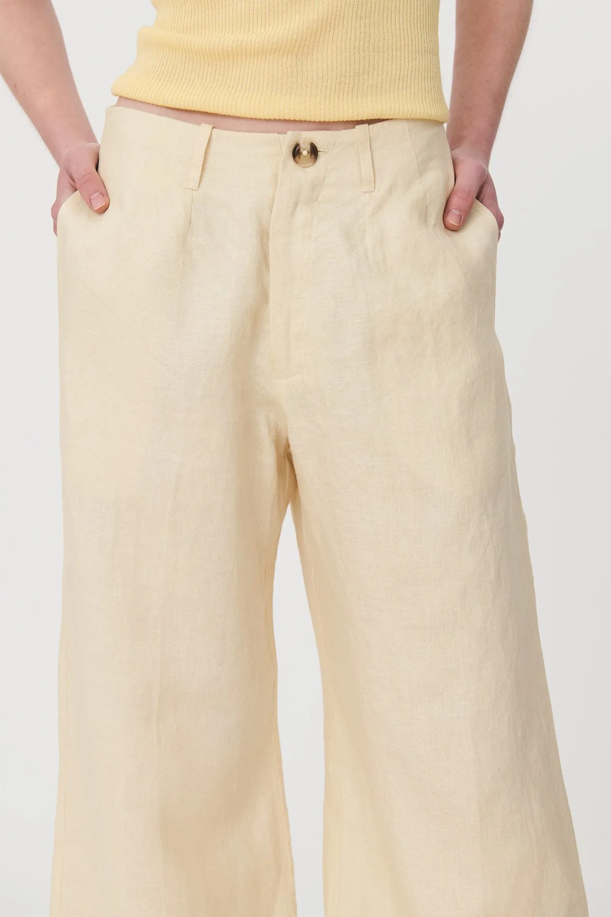 Carlotta Linen Wide Pants sold by Rowie the Label product image thumbnail 5