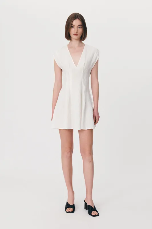 Anica Linen Mini Dress sold by Rowie the Label