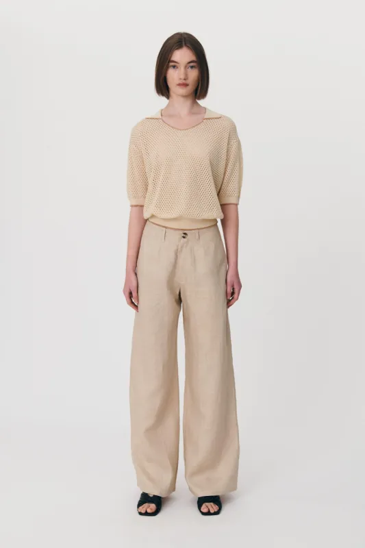 Carlotta Linen Wide Pants sold by Rowie the Label