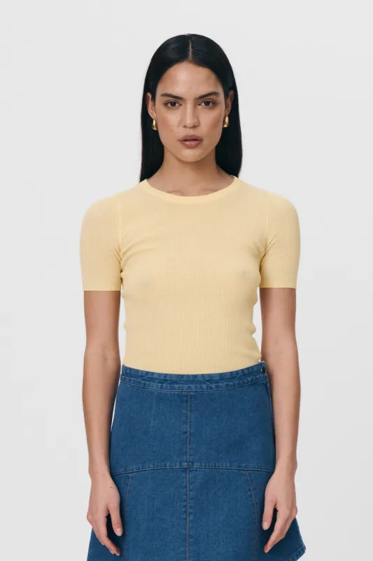 Rib Knit Tee sold by Rowie the Label