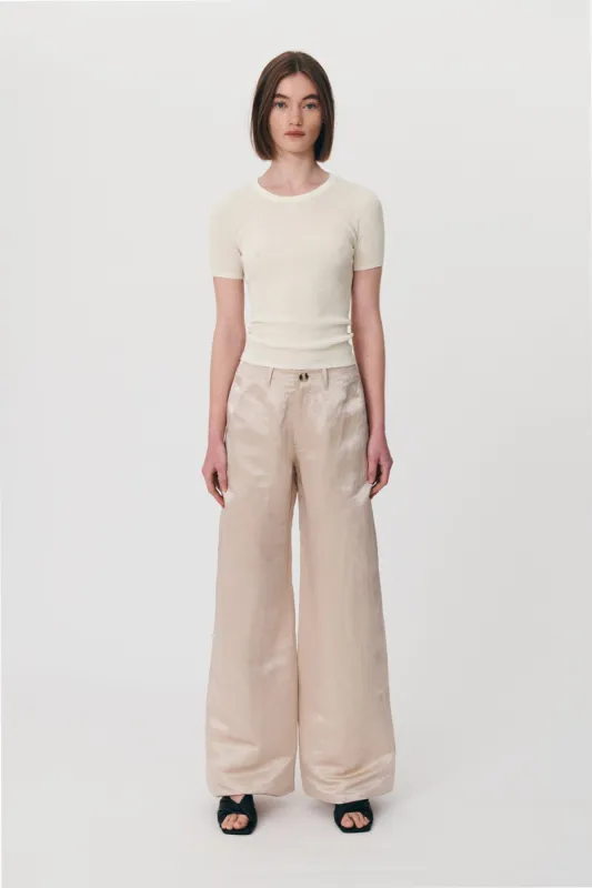 Carlotta Silk Linen Wide Pants sold by Rowie the Label