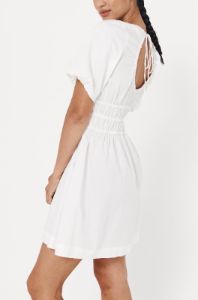 Ari Organic Mini Dress Bone sold by Rowie the Label