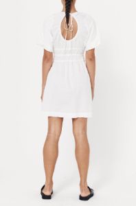 Ari Organic Mini Dress Bone sold by Rowie the Label