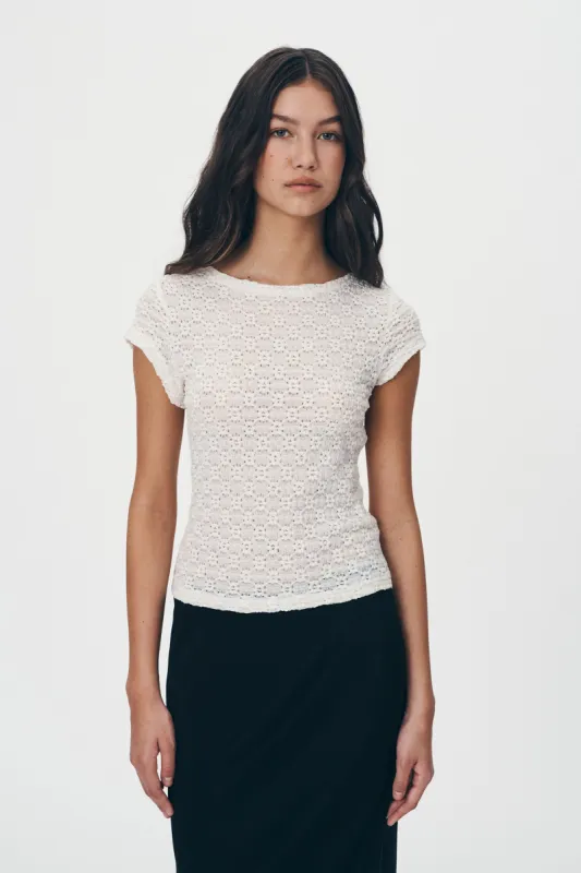Galo Daisy Lace Tee sold by Rowie the Label