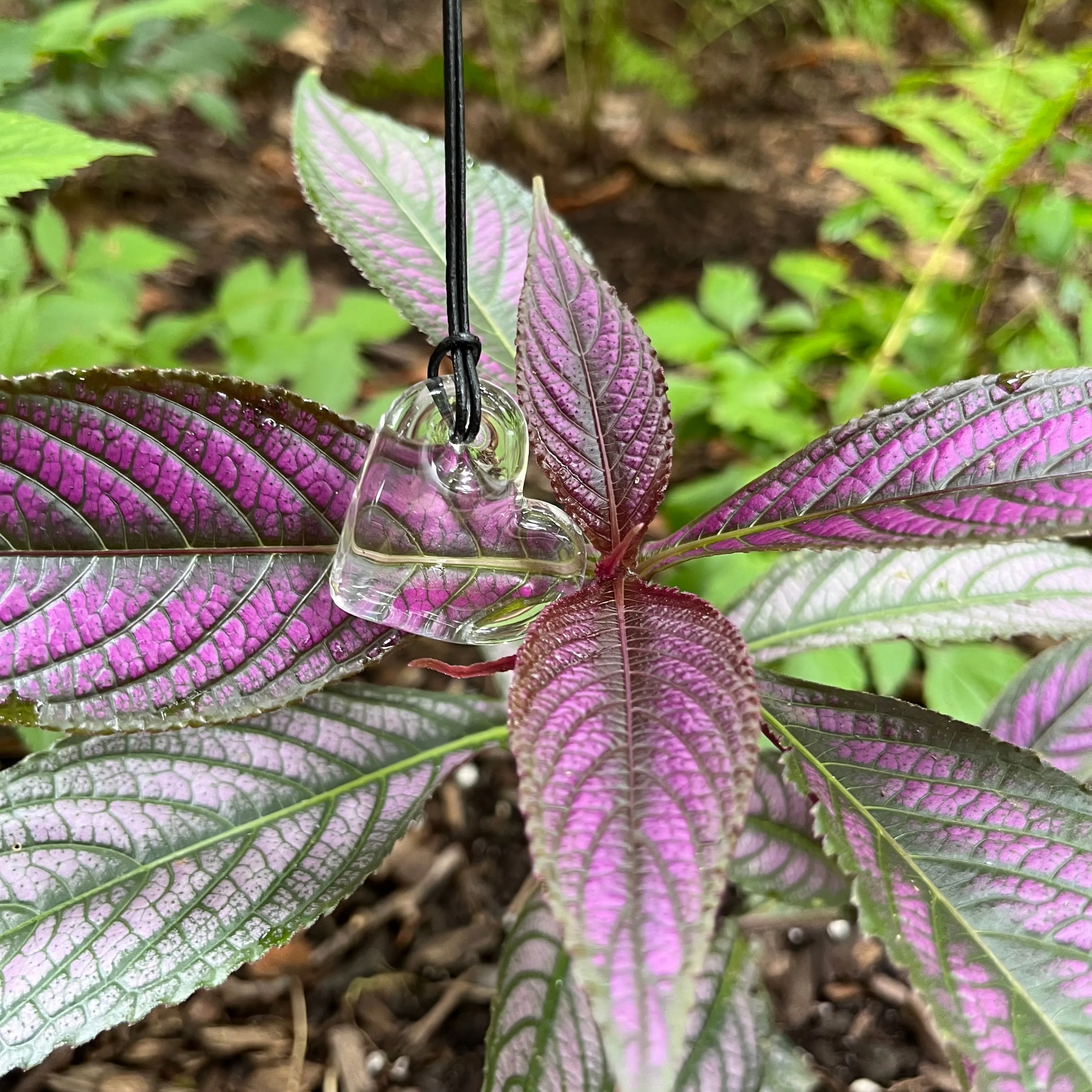 Glass Heart Pendant Necklace sold by Roxann Slate product image thumbnail 4