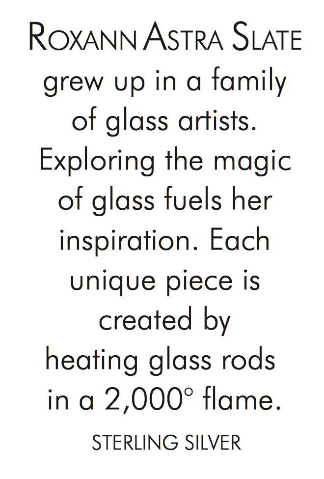 Glass Triple Cursive Curve Earrings sold by Roxann Slate product image thumbnail 2