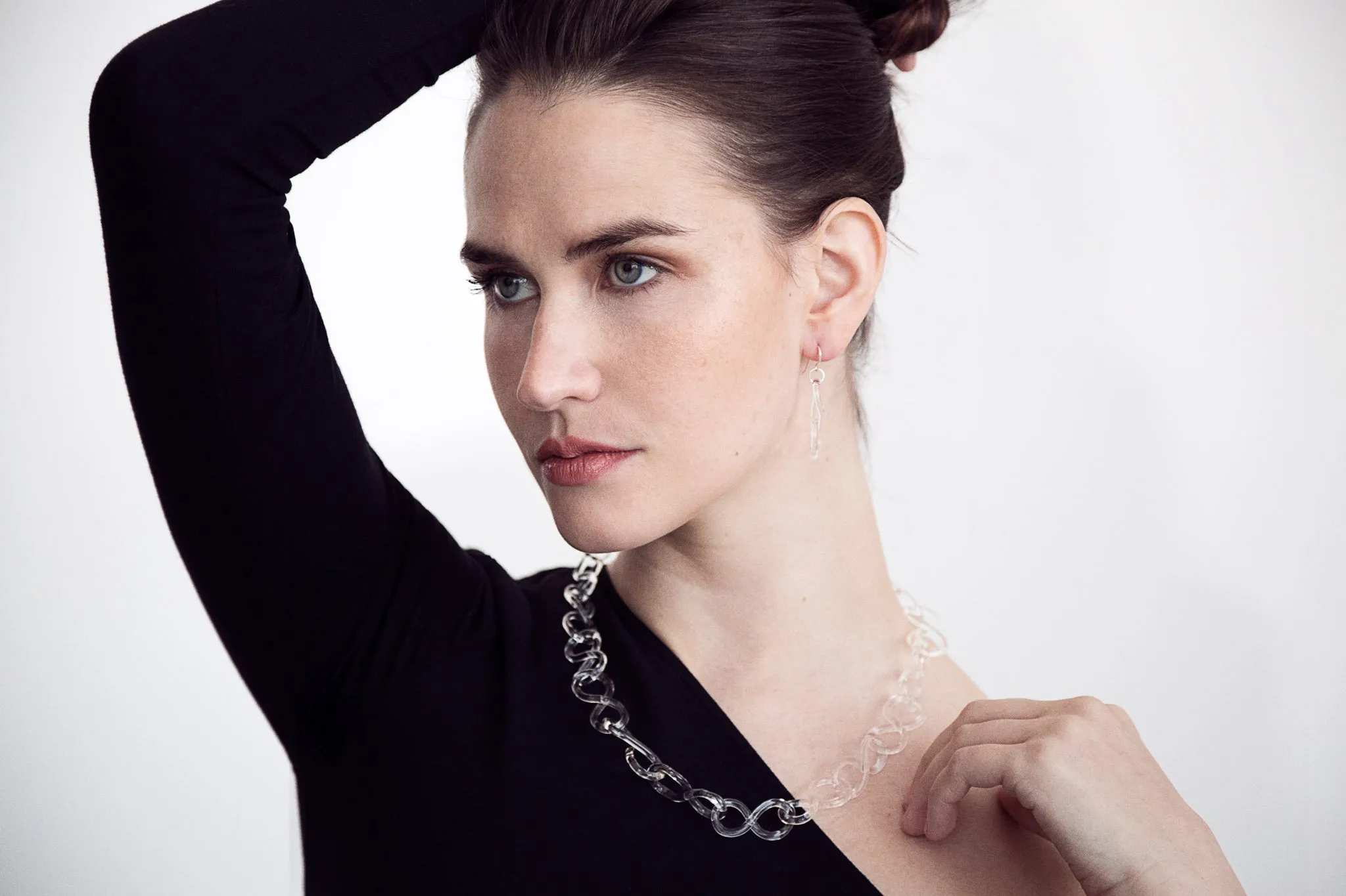 Glass Statement Figure Eight Necklace sold by Roxann Slate