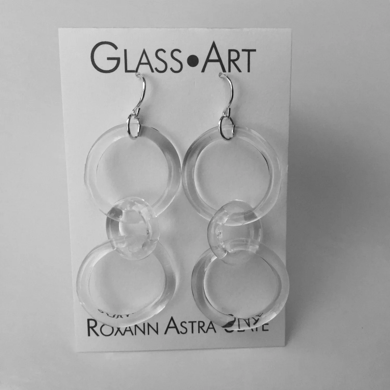 Glass Thin Waisted Chain Earrings sold by Roxann Slate product image thumbnail 2