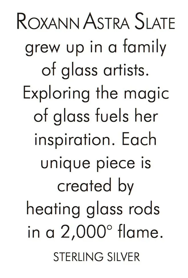 Glass Statement Long Link Chain Necklace sold by Roxann Slate product image thumbnail 3