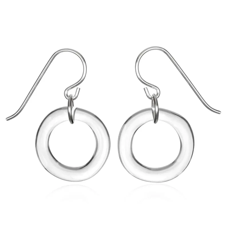 Glass Single Circle Earrings sold by Roxann Slate