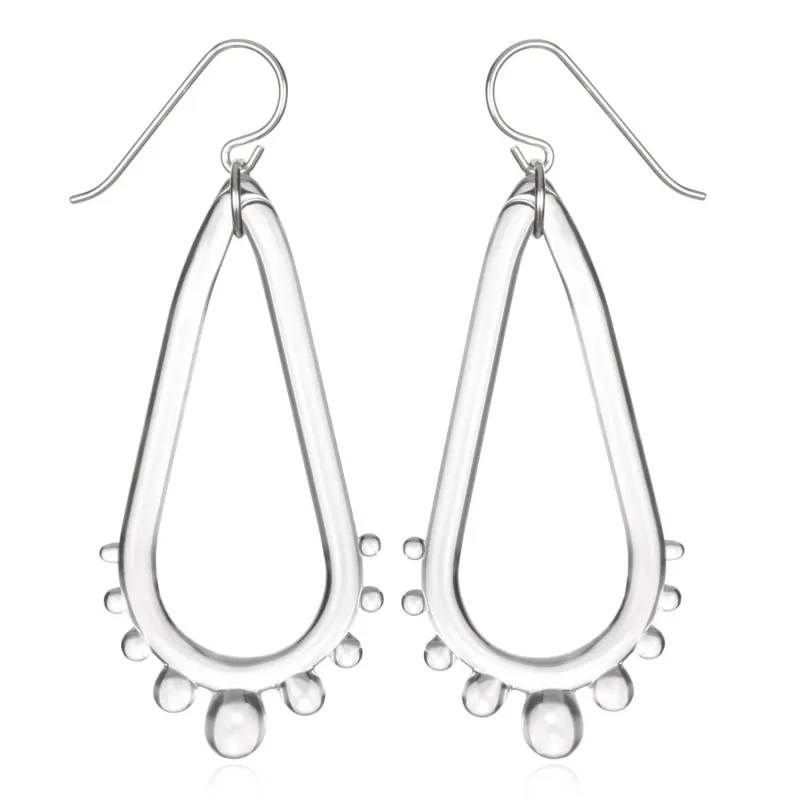 Glass Teardrop Wheel Earrings sold by Roxann Slate