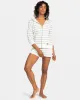 Perfect Wave Stripes Zip Hoodie - Snow White Horiz Will Stripes sold by Roxy
