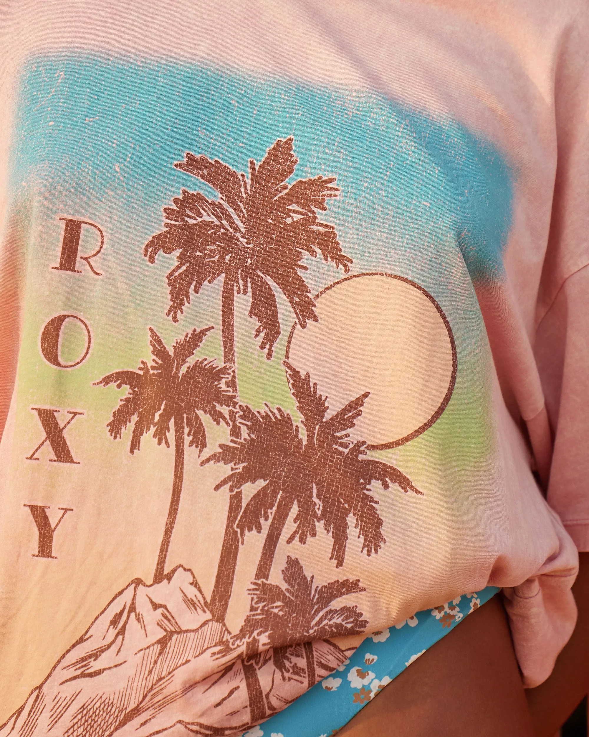 Palm Springs Oversized T-Shirt - Mauve Glow sold by Roxy product image thumbnail 4