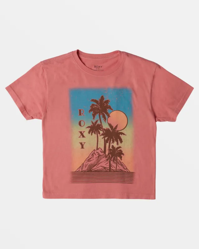 Girls 4-16 Palm Springs Oversized T-Shirt - Mauve Glow sold by Roxy