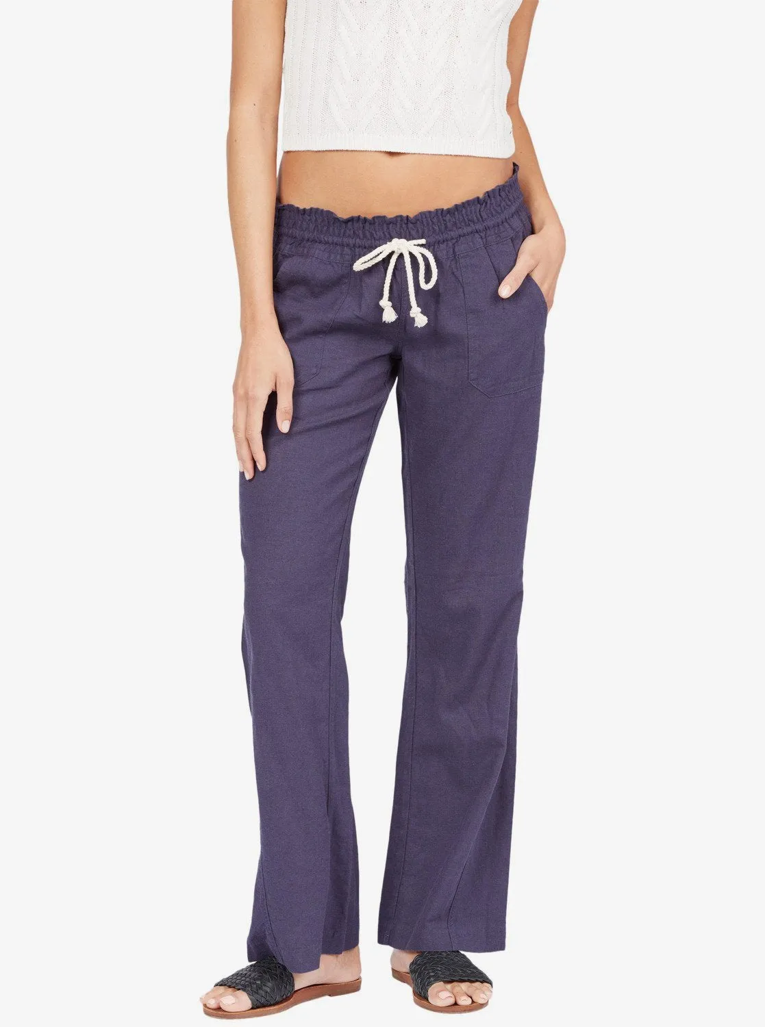 Oceanside Flared Pants - Mood Indigo sold by Roxy