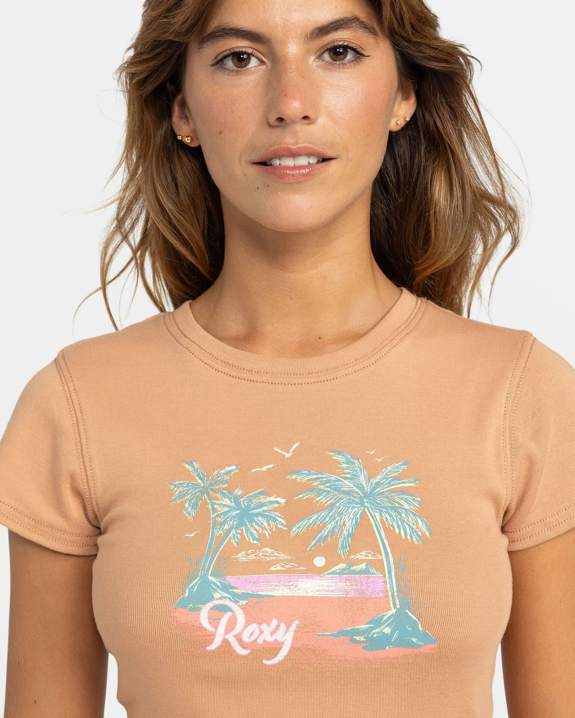 Roxy All Day T-Shirt - Camel sold by Roxy product image thumbnail 4