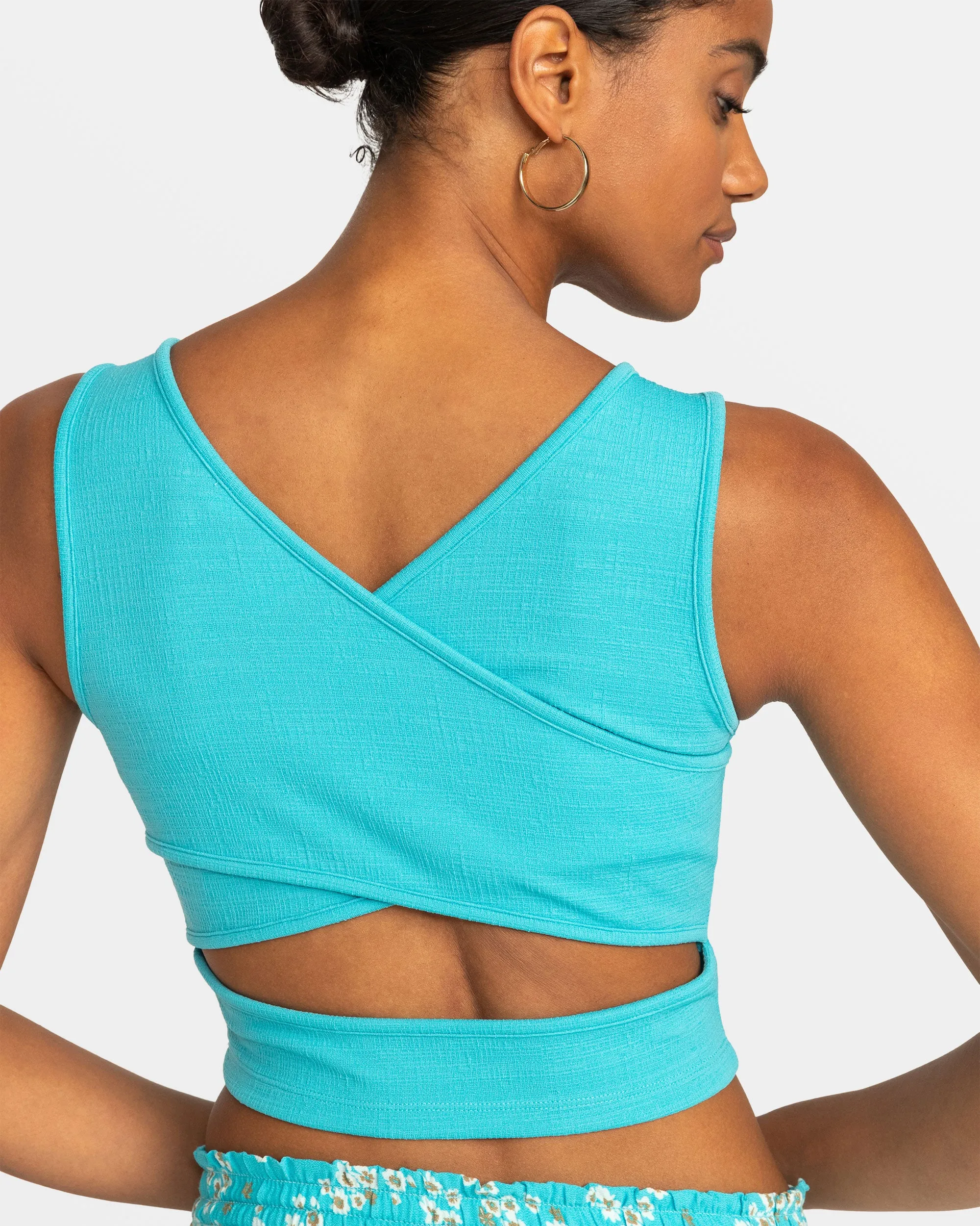 Good Keepsake Crop Top - Maui Blue sold by Roxy product image thumbnail 5