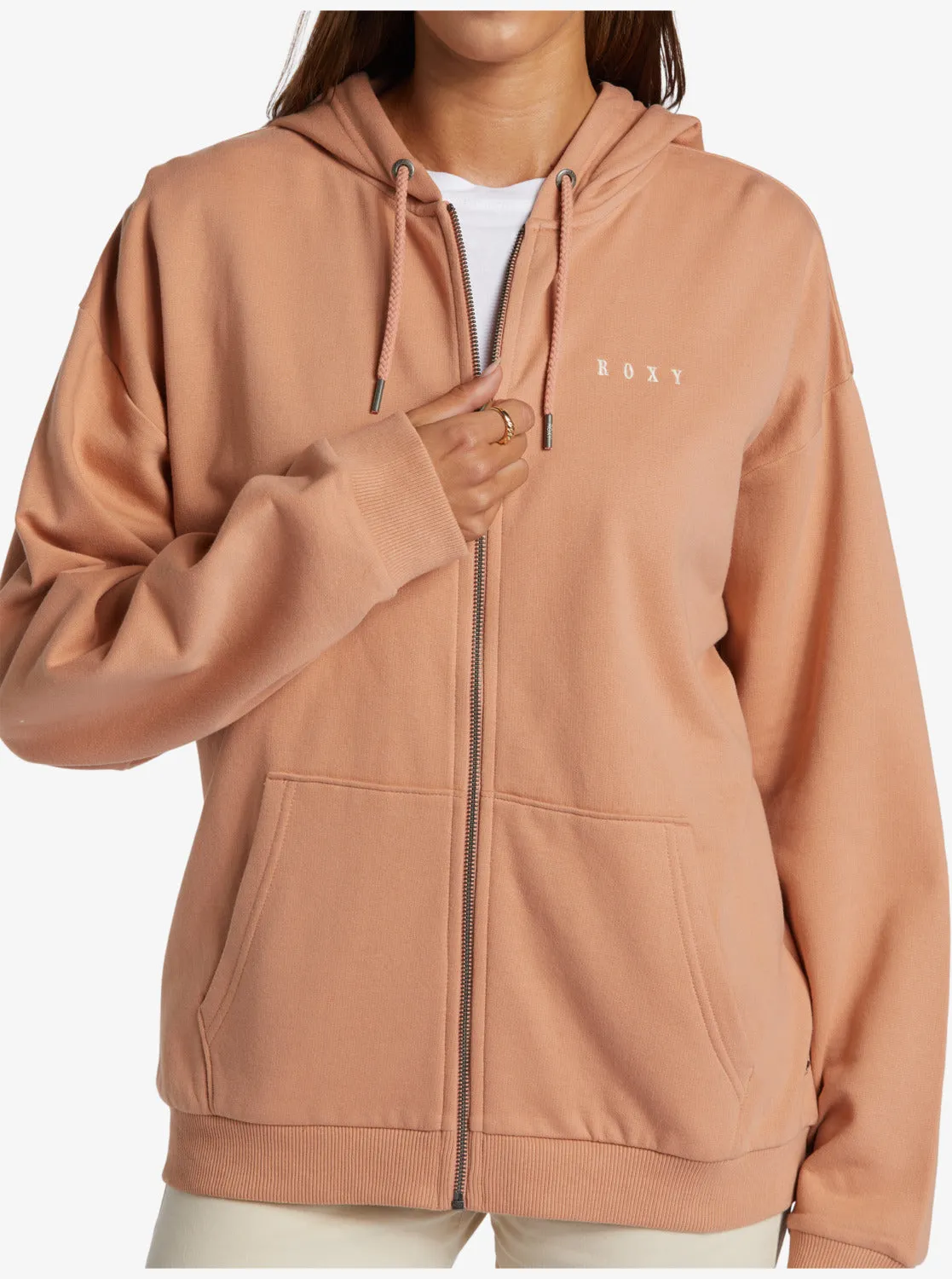 Oversized Evening Hike Hoodie - Cafe Creme sold by Roxy product image thumbnail 4