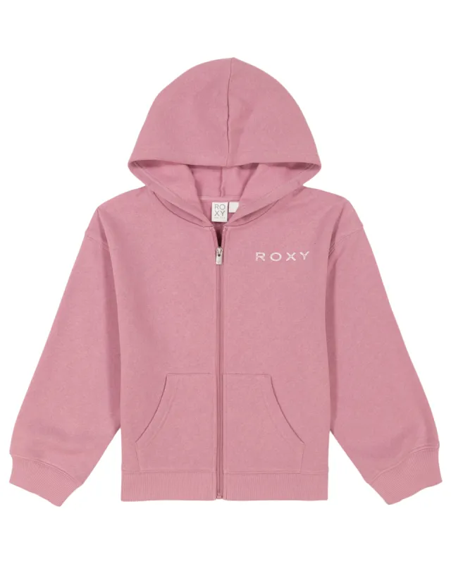 Girls 7-16 Oversized Evening Hike Zip Hoodie - Mauve Orchid sold by Roxy