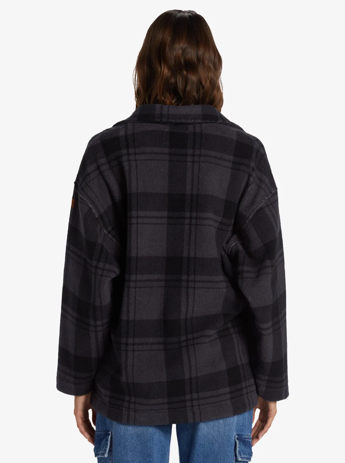 Next Adventure Printed Zip-Up Fleece Shirt - Turbulence Swell Check sold by Roxy product image thumbnail 5