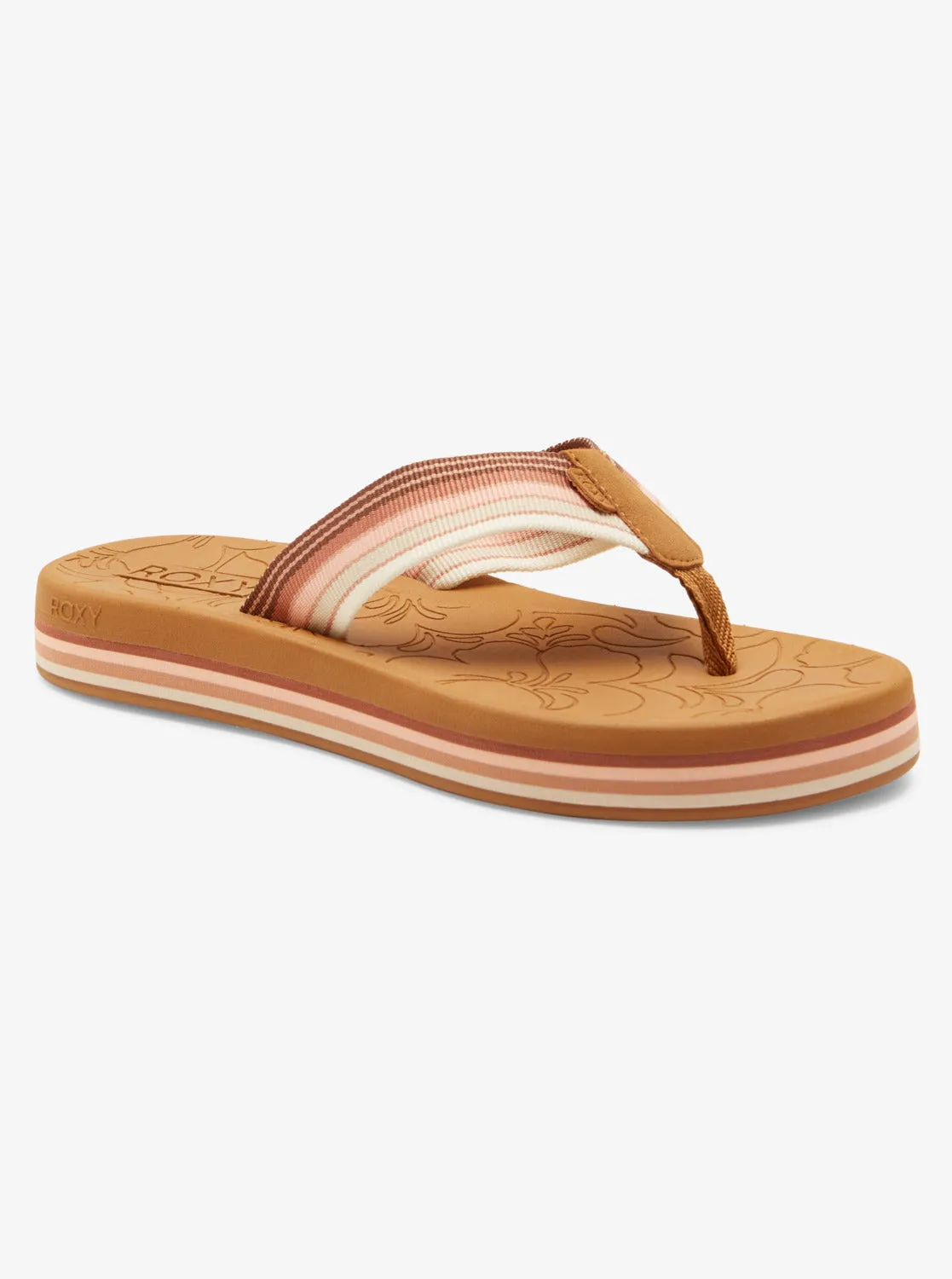 Colbee Hi Sandals - Dk Choc/Pink sold by Roxy