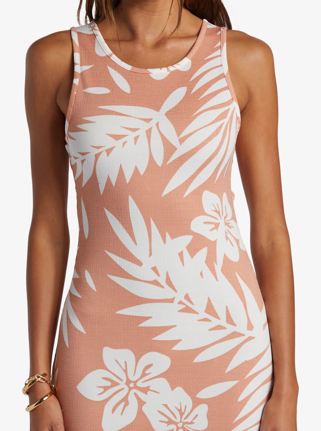 Good Keepsake Midi Dress - Cafe Creme Palmeria sold by Roxy product image thumbnail 4