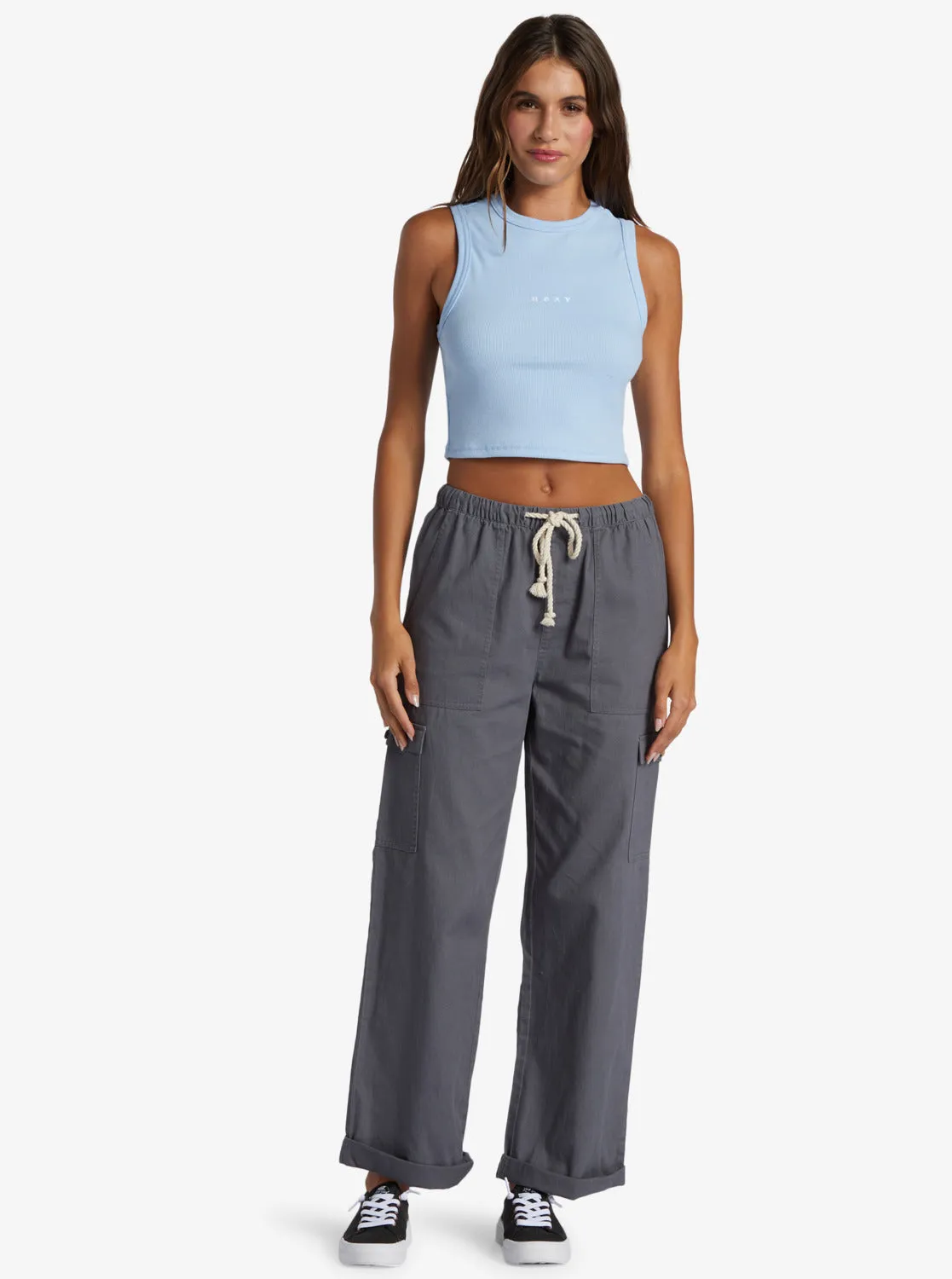 Roxify Fitted Ribbed Tank - Bel Air Blue sold by Roxy product image thumbnail 4