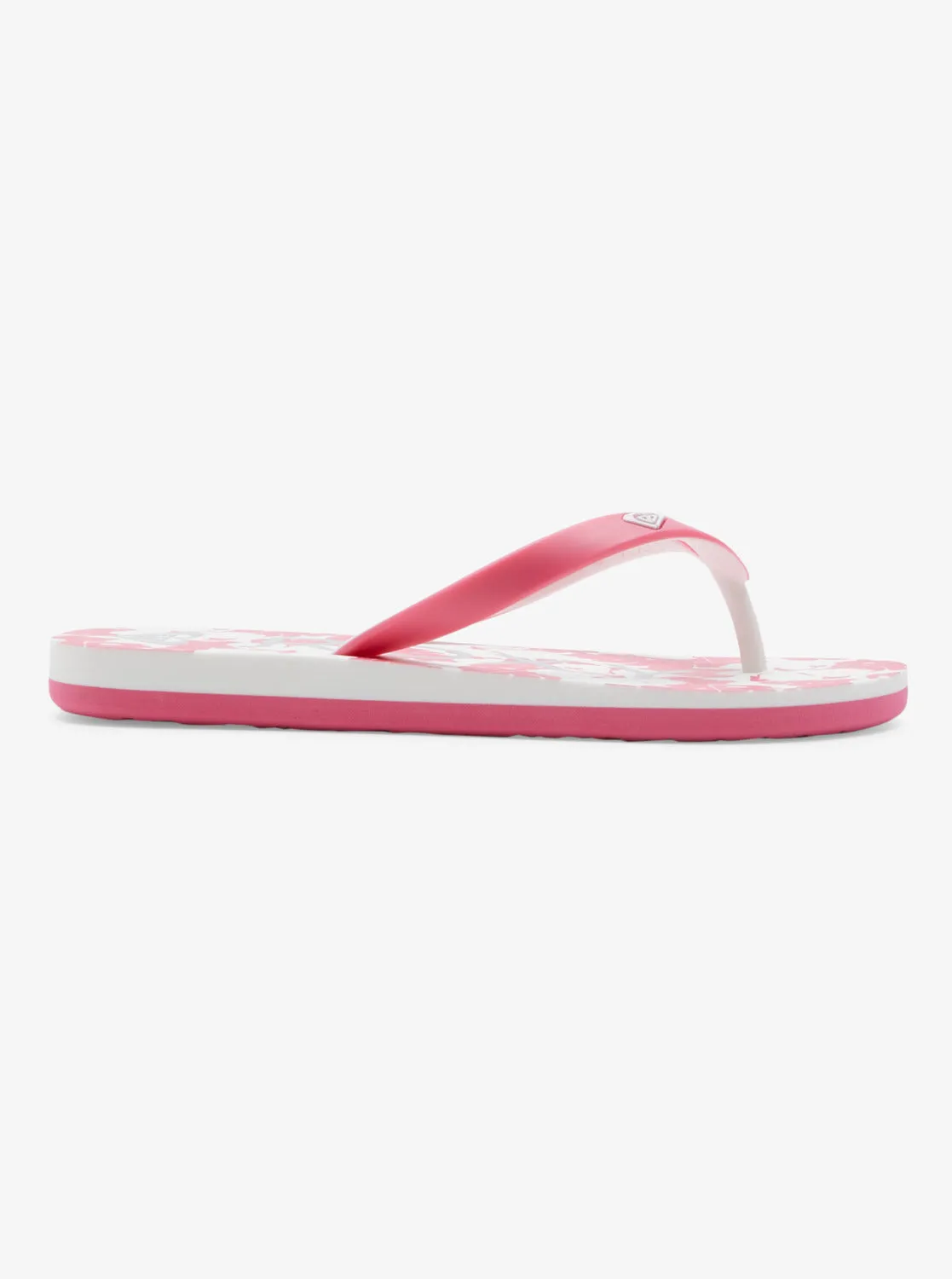 Girls 4-16 Tahiti Flip-Flops - Super Pink/White sold by Roxy product image thumbnail 2