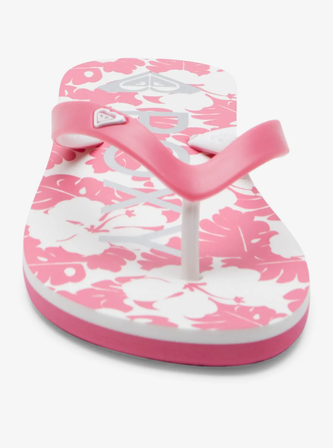 Girls 4-16 Tahiti Flip-Flops - Super Pink/White sold by Roxy product image thumbnail 5
