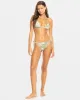 Beach Classics Mini Tiki Tri Bikini Top - Oil Green Leavin sold by Roxy