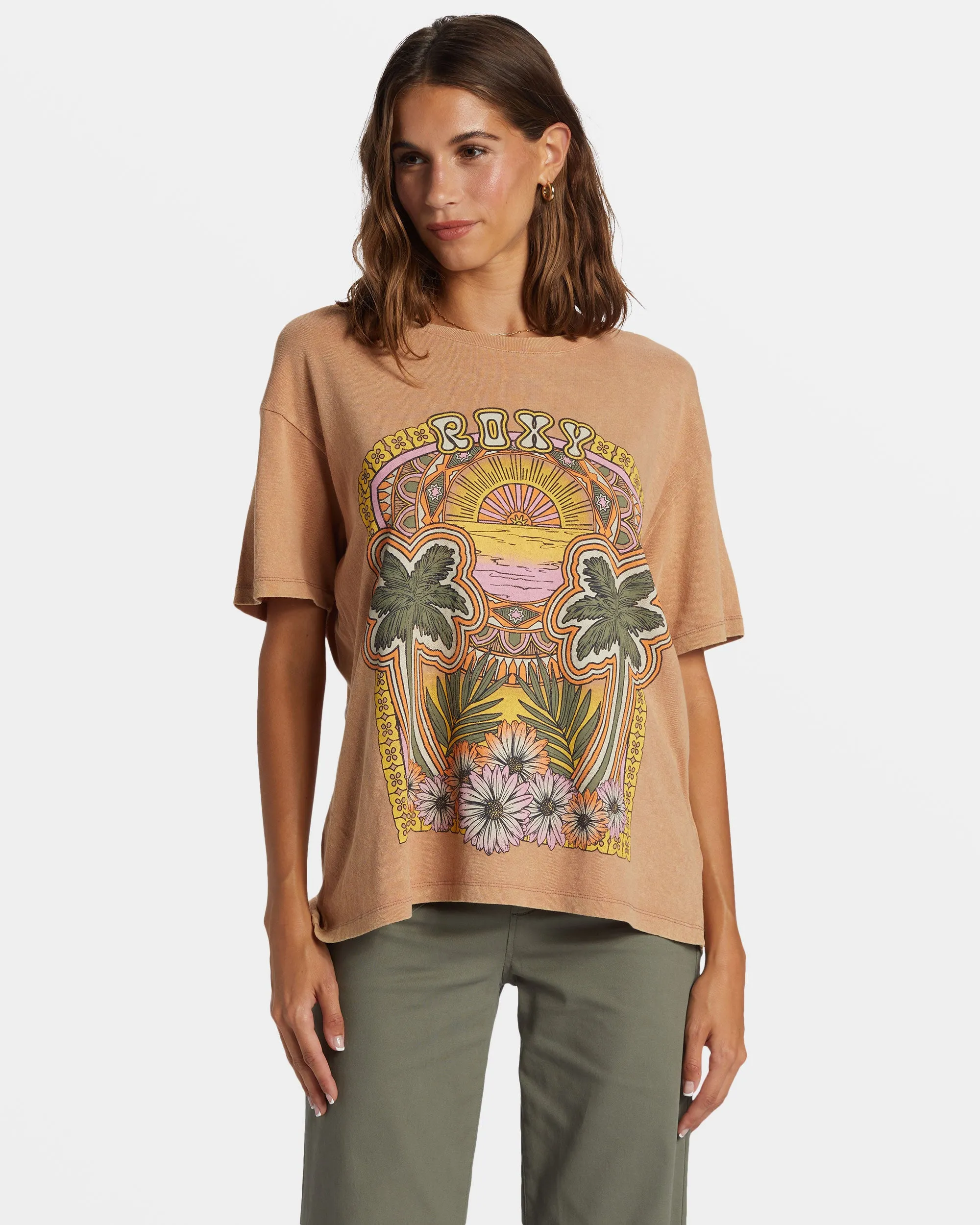 Morockin T-Shirt - Camel sold by Roxy