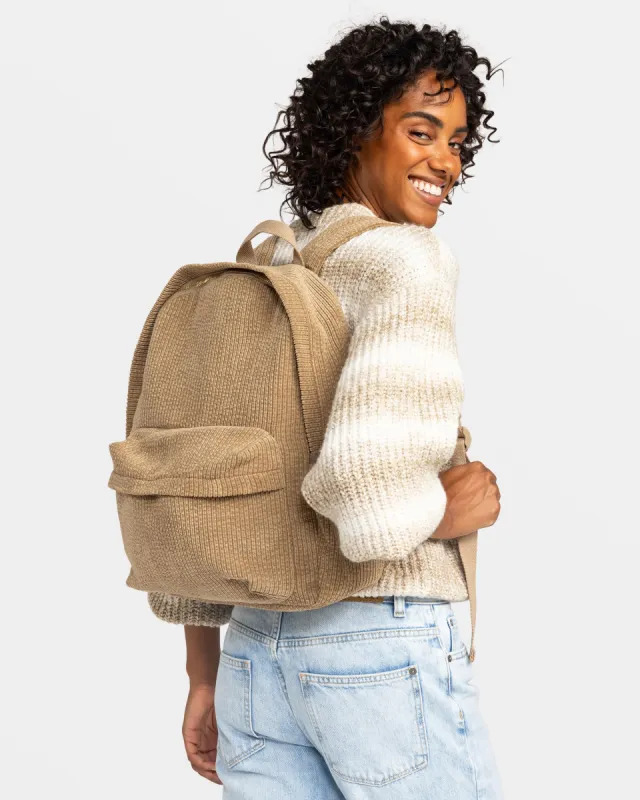 Feeling Good Small Corduroy Backpack - Oil Green sold by Roxy