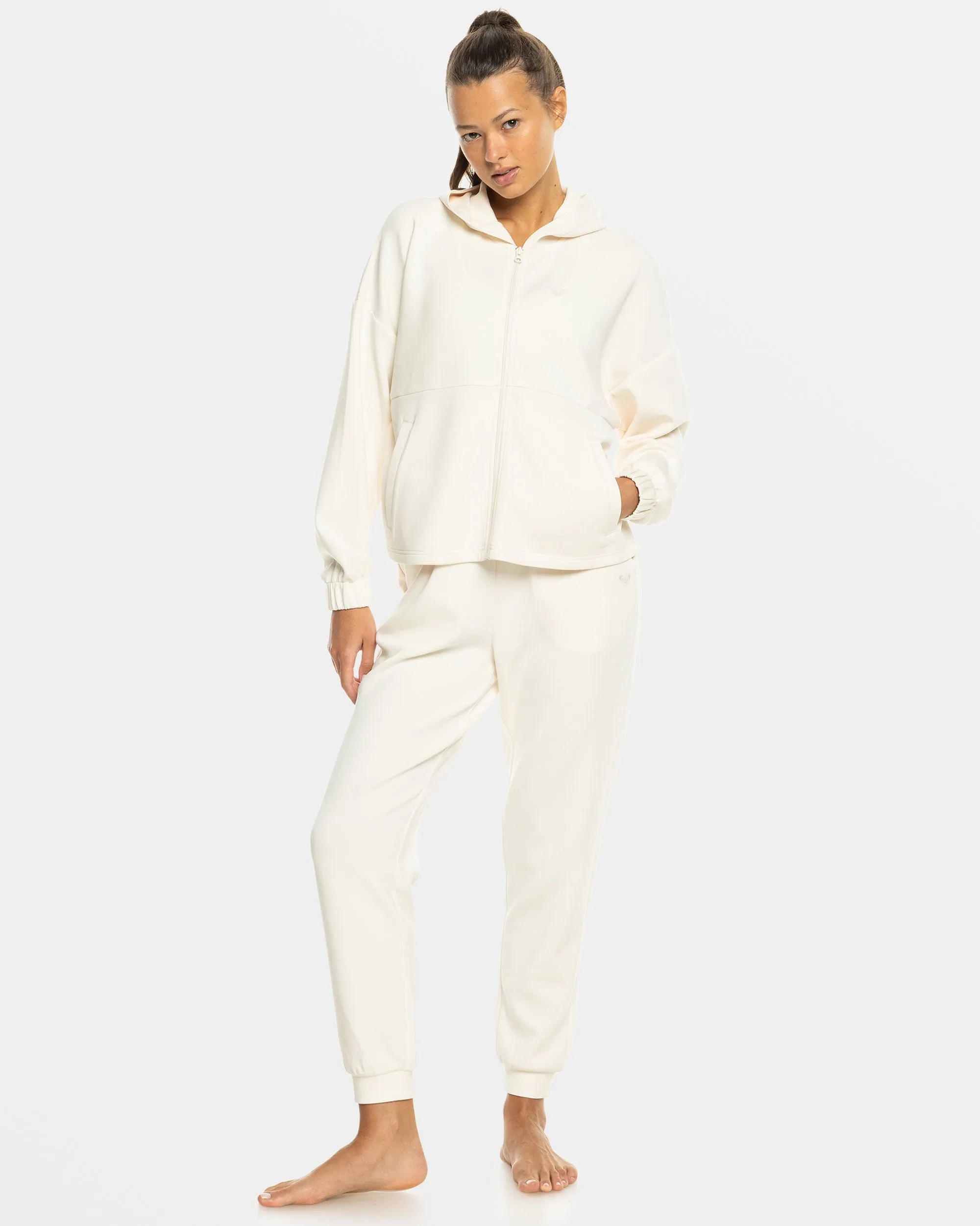 Rise & Vibe Sweet Zip Hoodie - Buttercream sold by Roxy product image thumbnail 3