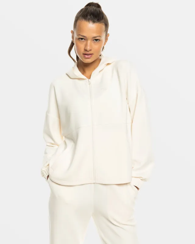 Rise & Vibe Sweet Zip Hoodie - Buttercream sold by Roxy