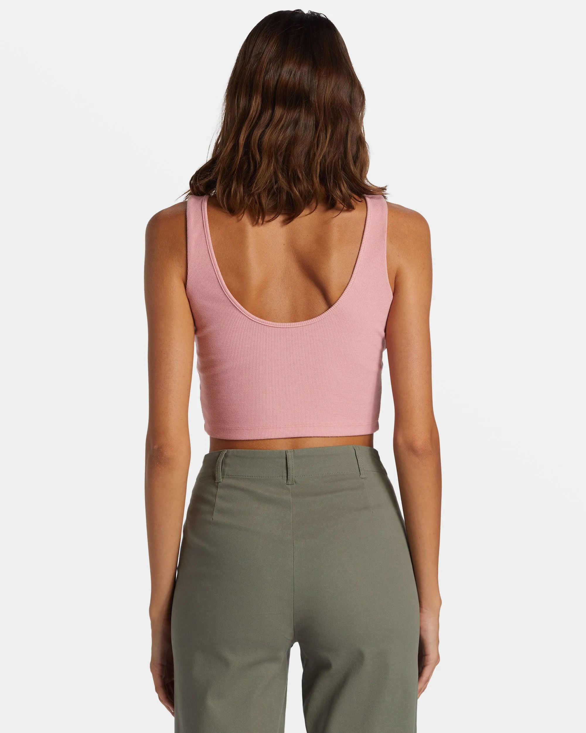 Roxy Surfing Original Cropped Tank Top - Candlelight Peach sold by Roxy product image thumbnail 2