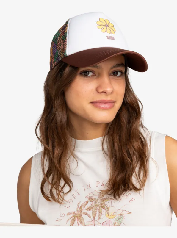Donut Spain Trucker Hat - Root Beer All About Sol Mini made by Roxy