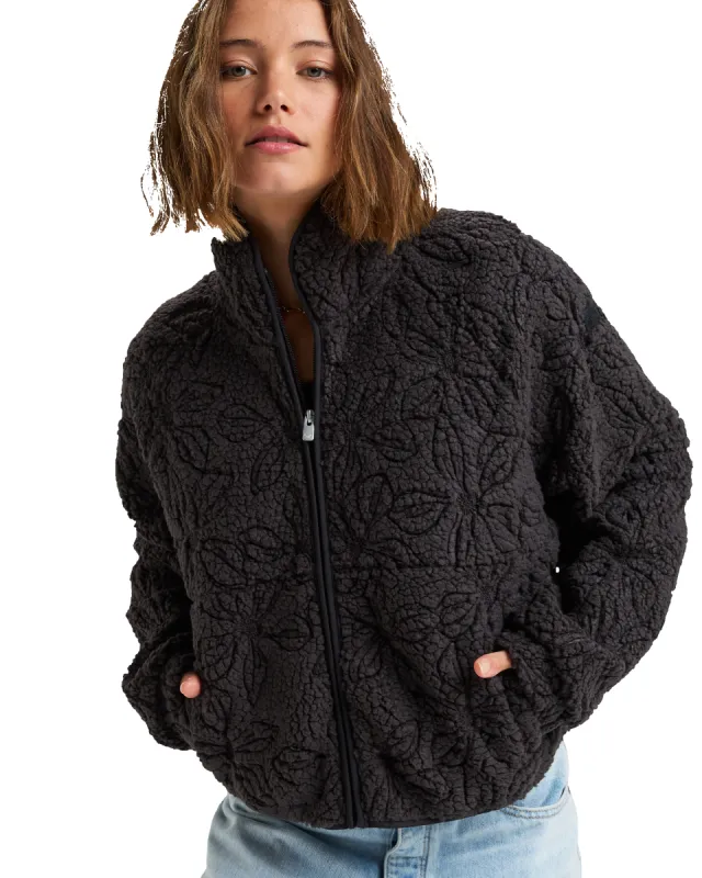 Blurry Cloud Full Zip Polar Jacket - Phantom made by Roxy