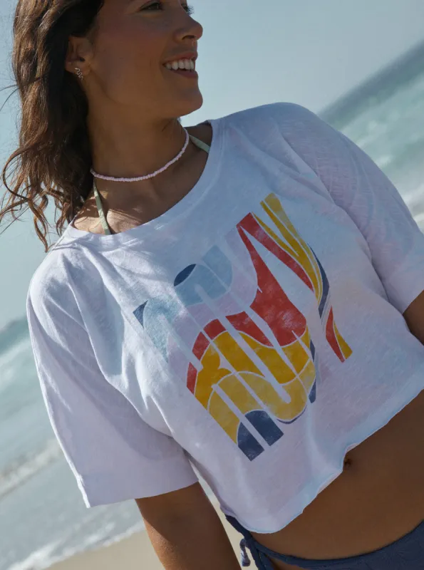 I Will Miss You Oversized T-Shirt - Bright White sold by Roxy