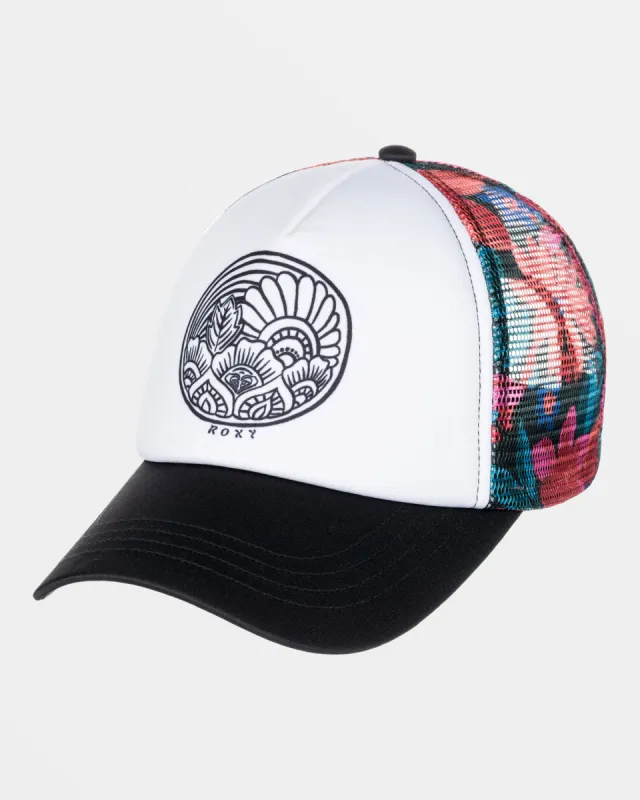 Donut Spain Trucker Hat - Anthracite Floral Fiesta made by Roxy