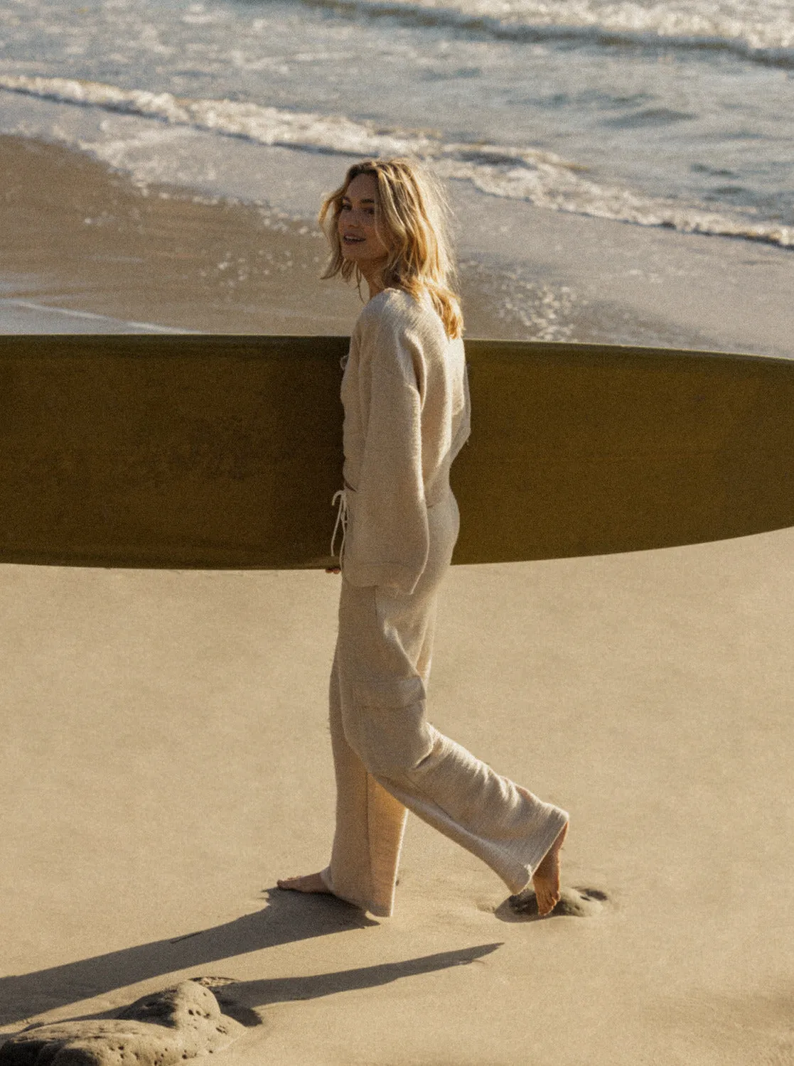 Off The Hook Cargo Sweat Pants - Tapioca sold by Roxy product image thumbnail 2