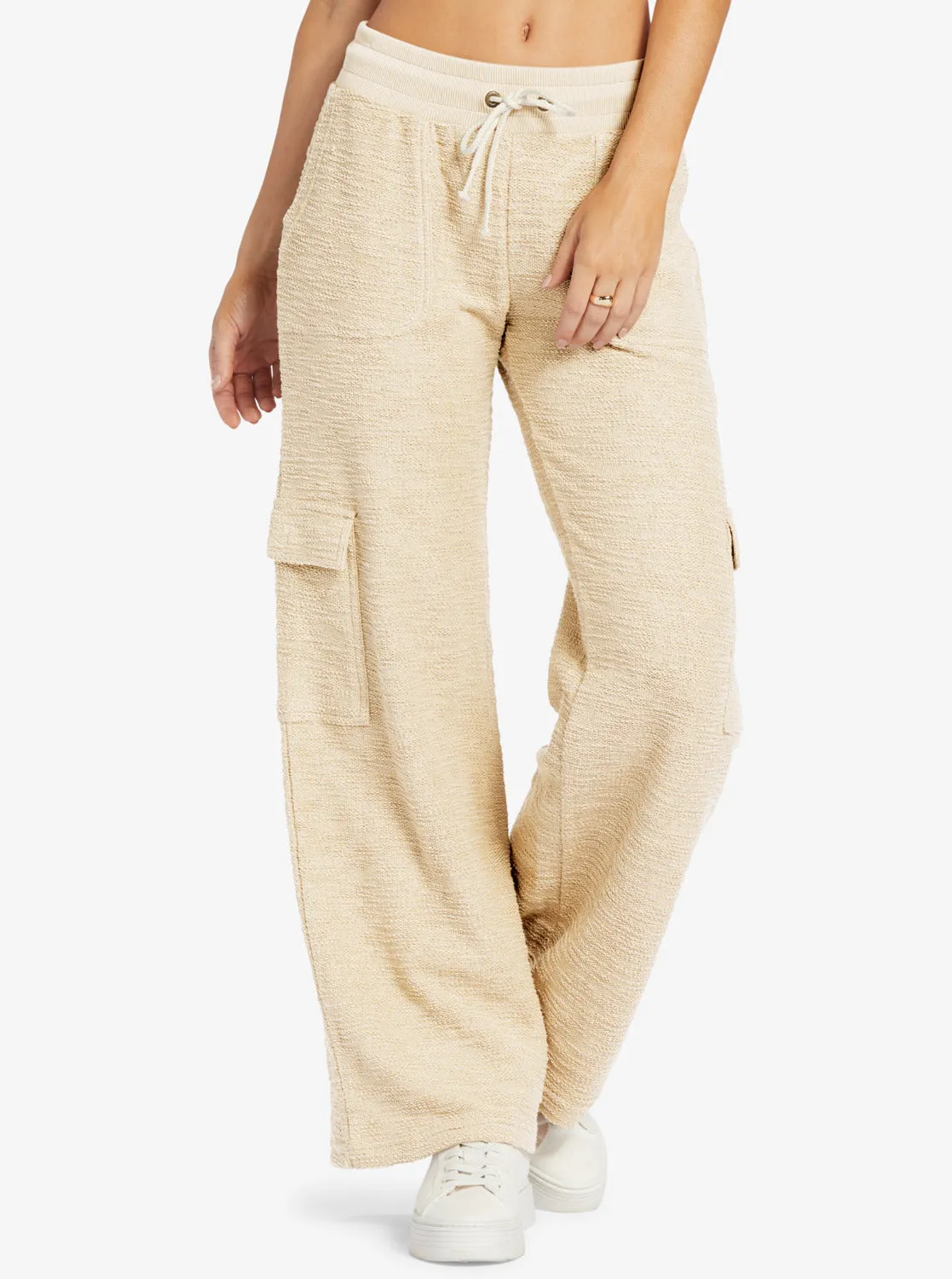 Off The Hook Cargo Sweat Pants - Tapioca sold by Roxy product image thumbnail 3