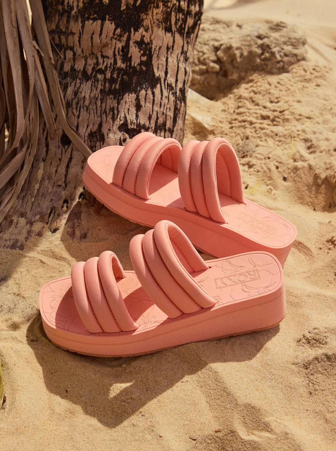 Totally Tubular Slide Sandals - Peaches sold by Roxy product image thumbnail 2