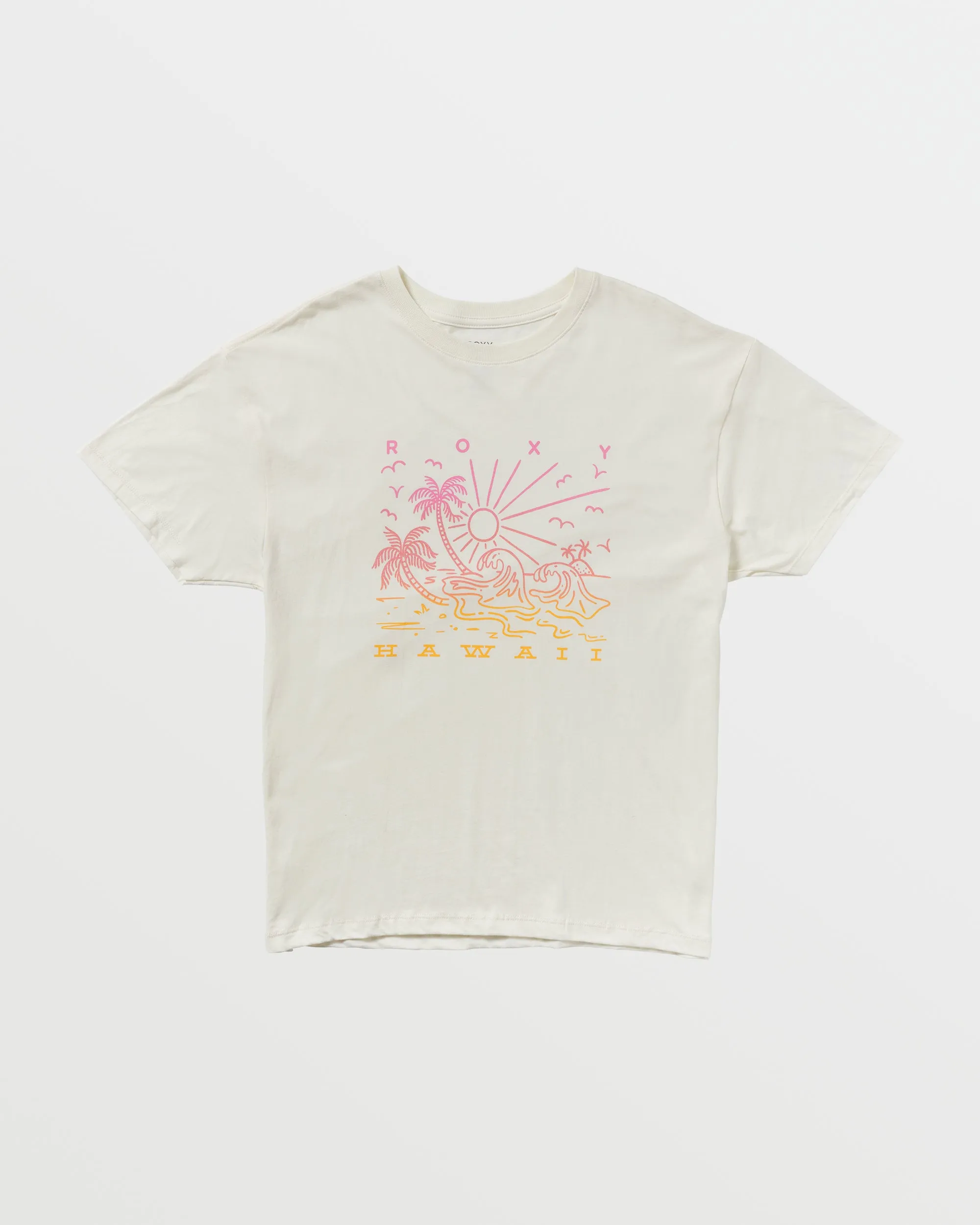 Sunny Days Hawaii Boyfriend T-Shirt - Egret sold by Roxy