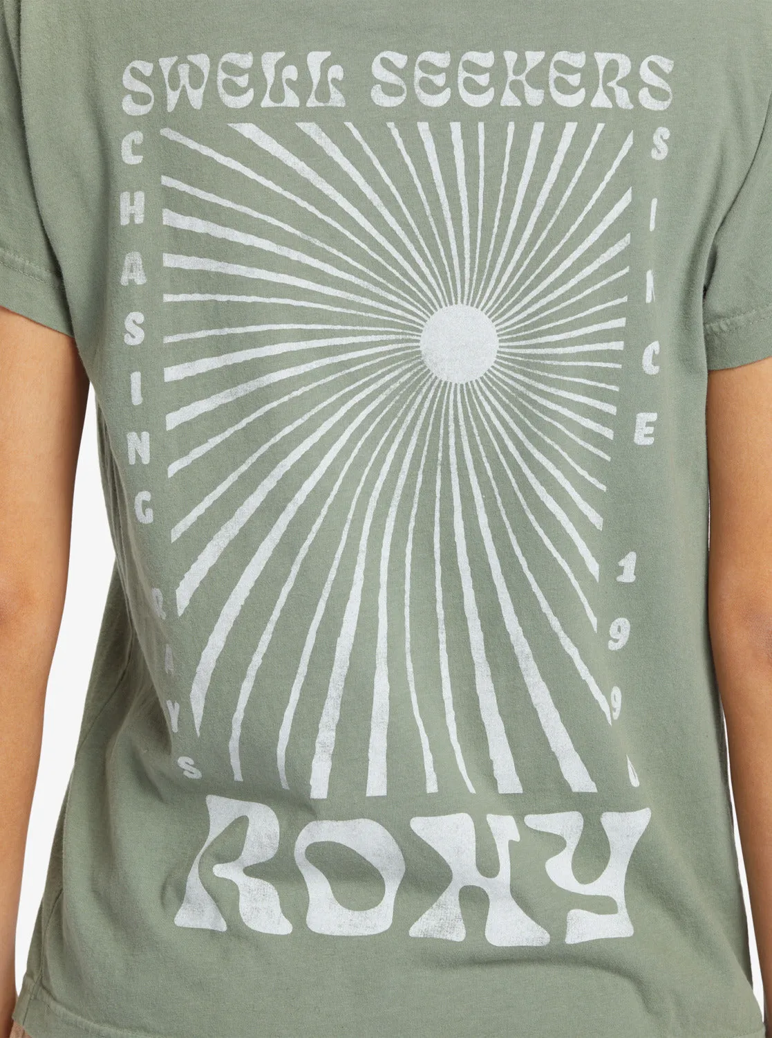 Swell Seekers Boyfriend T-Shirt - Agave Green sold by Roxy product image thumbnail 4