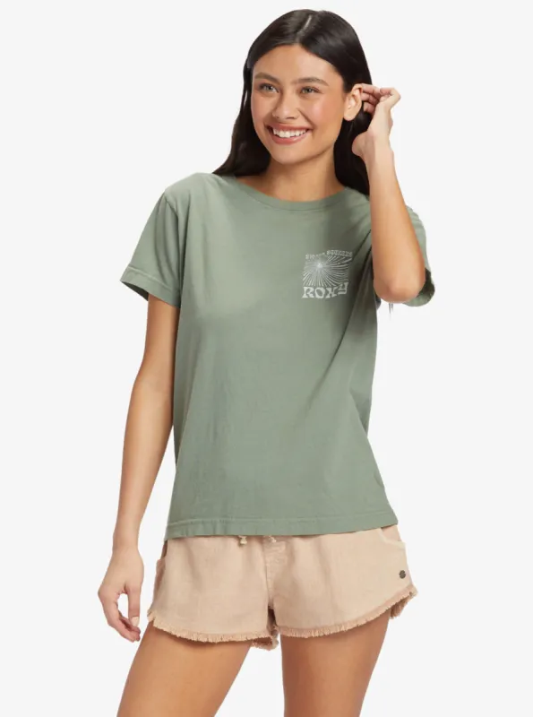 Swell Seekers Boyfriend T-Shirt - Agave Green sold by Roxy