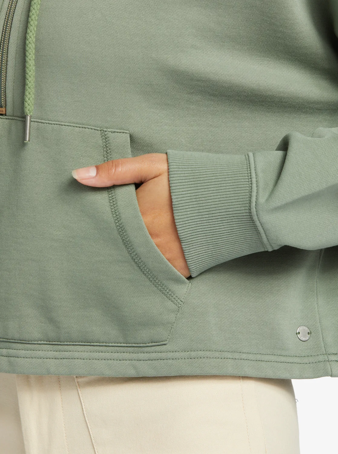 Drakes Cove Half-Zip Hoodie - Agave Green sold by Roxy product image thumbnail 4