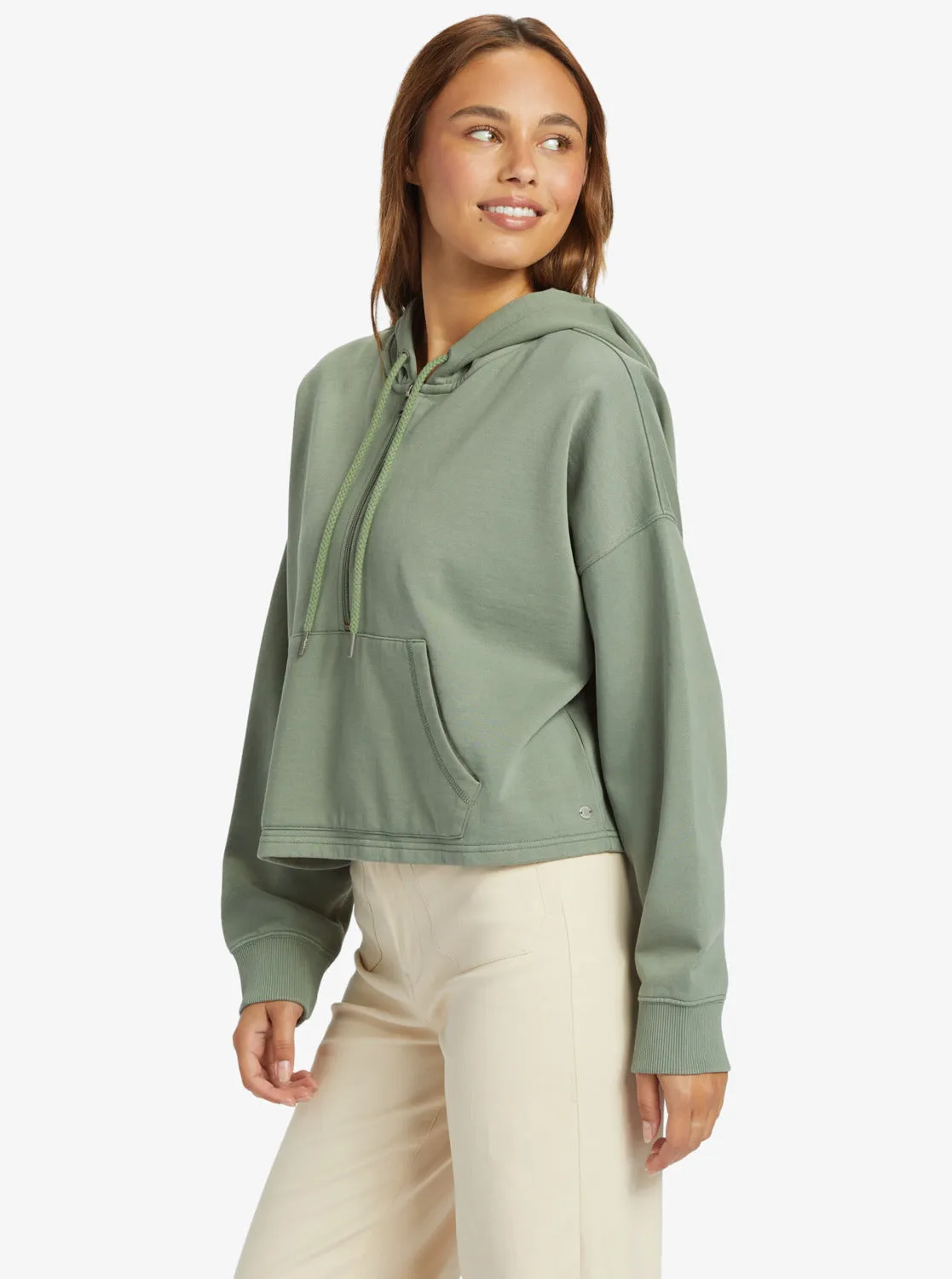 Drakes Cove Half-Zip Hoodie - Agave Green sold by Roxy product image thumbnail 2