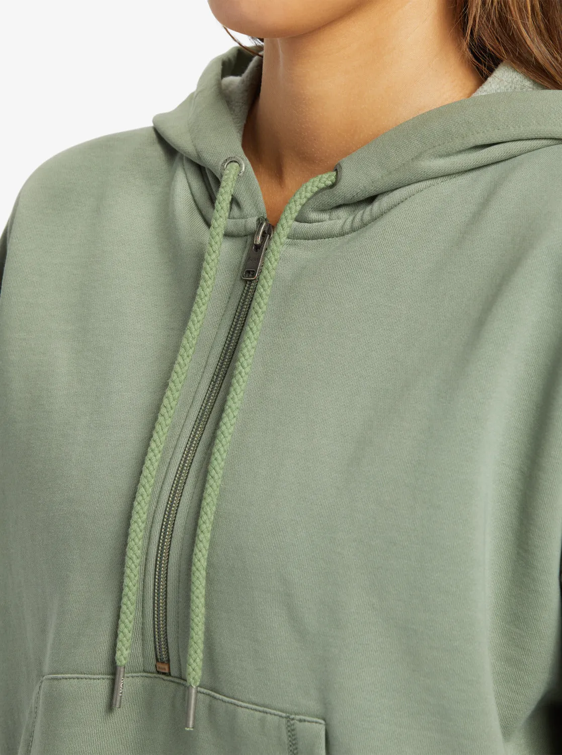 Drakes Cove Half-Zip Hoodie - Agave Green sold by Roxy product image thumbnail 3